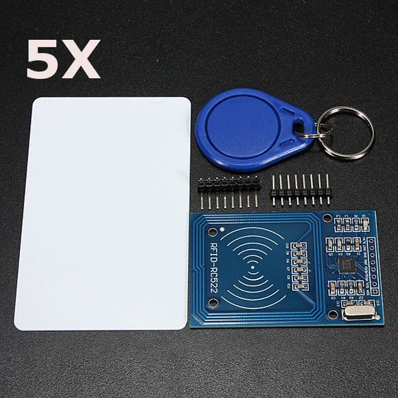 5Pcs RC522 Chip IC Card Induction Module RFID Reader