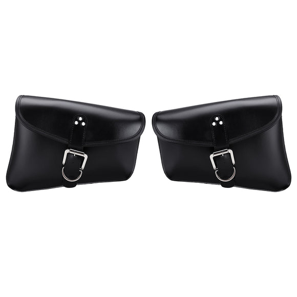 PU Leather Motorcycle Saddlebags Luggage Side Back Storage Bag For Harley XL883/1200