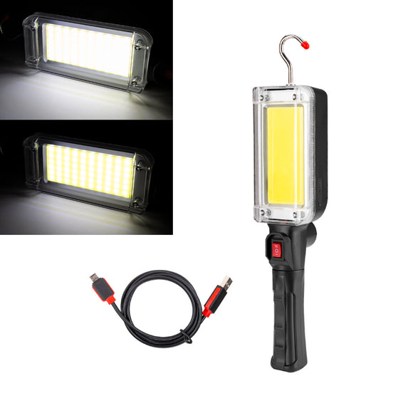 700LM 18650 Battery Flashlight 2 Modes LED Light Outdoor Camping Hunting Emergency Lamp With Hook
