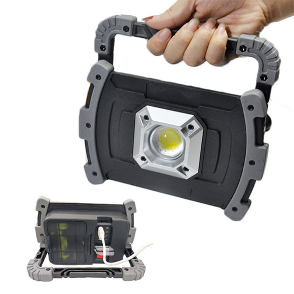 20W COB LED Portable Work Light USB Outdoor Camping Lantern IPX6 Waterproof Lamp Searchlight