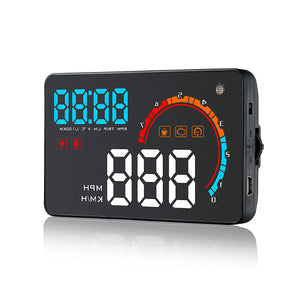 D2000 4 Inch Universal Car HUD Head Up Display OBD2 OBDII Meter Speed Warning