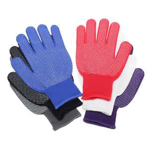 12 Pair Large Nitrile Rubber Coated Work Gloves Mechanics Electricians Nylon PVC