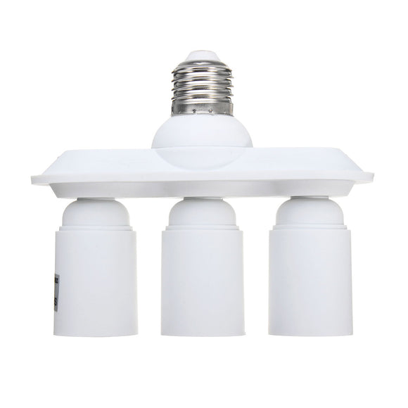 3 in 1 E27 E26 to E27 LED Light Bulb Socket Splitter Adapter Lamp Holder