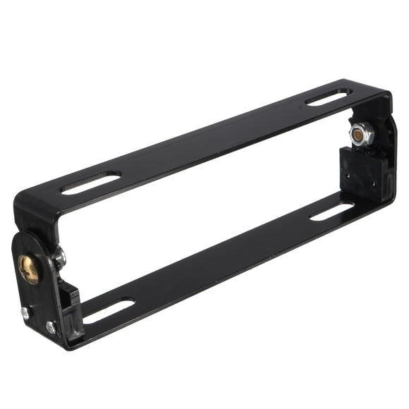 Motorcycle License Plate Black Frame Adjustable Holder Metal