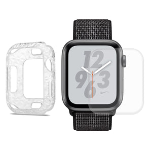 Enkay Diamond Pattern Soft TPU Watch Cover+3D Curved Edge Hot Bending Watch Screen Protector