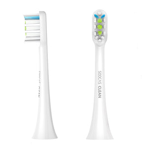 2pcs Xiaomi SOOCAS X1 Replacement Toothbrush Heads For SOOCAS X1 Electric Toothbrush White