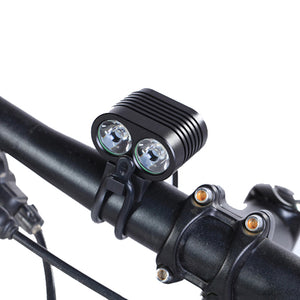 XANES DL03 2400LM 2*XMK-T6 IPX-6 Waterproof Bicycle Front Light Ultralight 69g 5 Lighting Modes