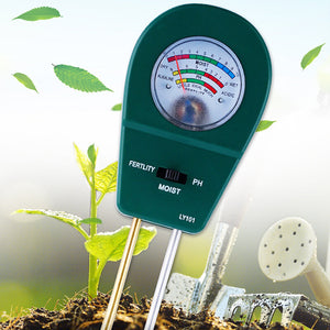 3 In 1 Soil Moisture Meter PH Humidity Fertility Test for Greenhouse Flower and Planting