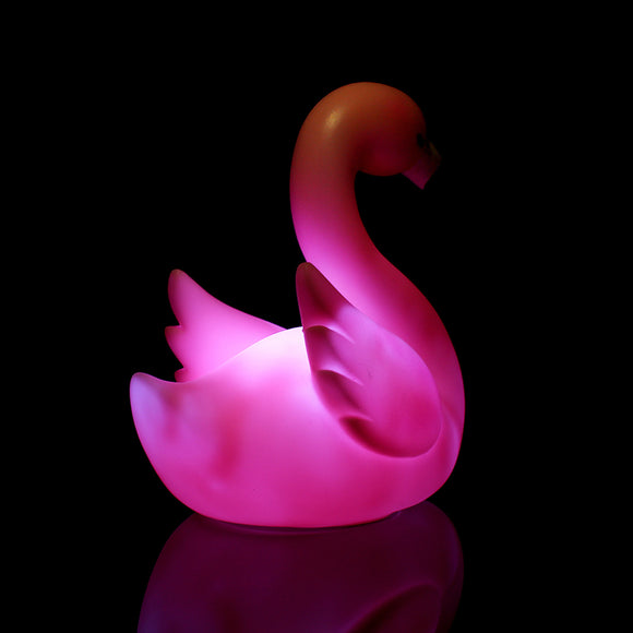 Flamingo PVC Animal Shelf Decoration Toys LED Light Desk Lamp