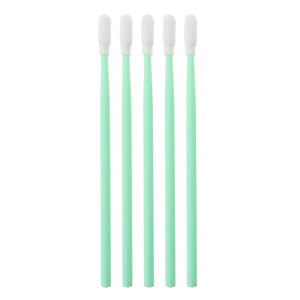 100Pcs Polyester Swab Sticks Microfiber Cleaning Head Swab For Solvent Printer Optical Equipment