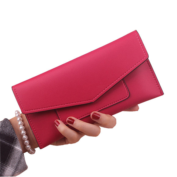 Women PU Leather Ultra Thin Card Holder Wallets Purse Functional Wallet