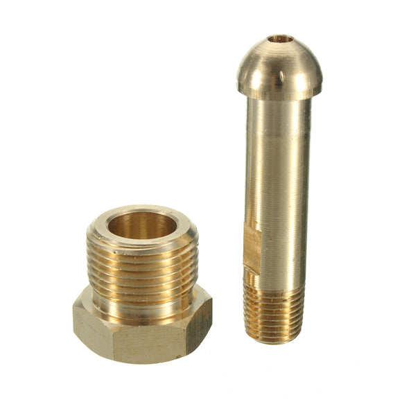 CGA-580 Nut with 3 Inch Nipple for Regulator Inlet Bottle Fittings