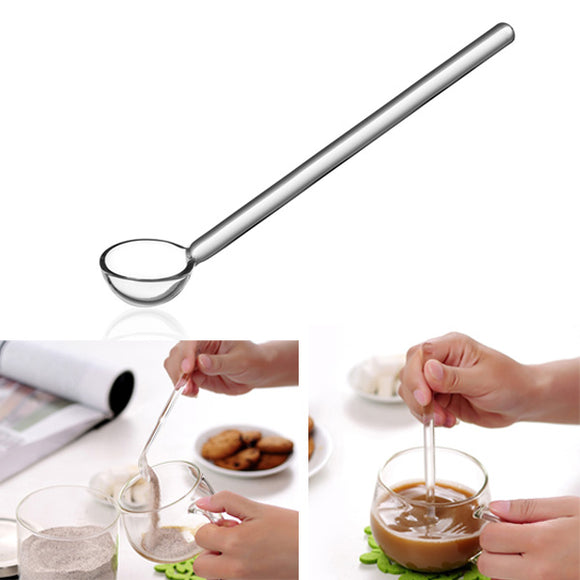 Borosilicate Transparent Glass Coffee Scoop Sugar Spoon Coffee Spoon Stirring Tools