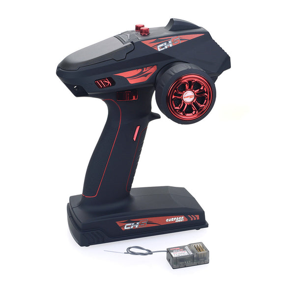 Surpass Hobby CH6 2.4G 4CH Super Response Transmitter Remote Control With Receiver For RC Car Boat Tank Water Skateboard