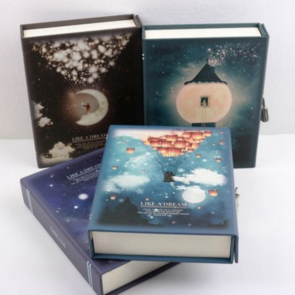 Like a Dream Journal Diary Notebook With Lock Box Functional Planner Lock Notebook Gift Package