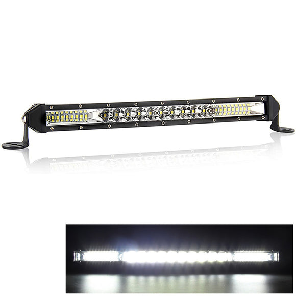 1PC 12 Inch 78W 6000K LED Work Light Bar Single Row Combo Beam Spot Flood IP68 Waterproof for Driving Off Road SUV Boat Car Truck ATV