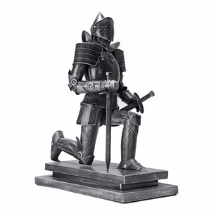 40cm 15.7 Inches Terra Cotta Warriors Retro Action Figure Metal Soldier Doll Desk Decor