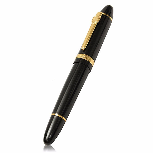 Jinhao 159 Black And Golden Medium Nib Fountain Pen With Box Business Office School  Writing Pen