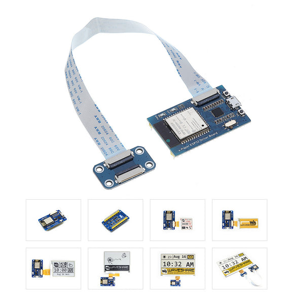 Waveshare E-paper e-ink Screen e-Paper Wireless Network Driver Board ESP32 WiFi + bluetooth Module