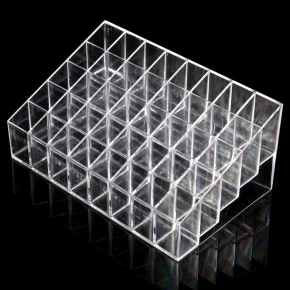 40 Clear Acrylic Lipstick Holder Stand Display Cosmetic Makeup Case Acrylic Cosmetic Organizer