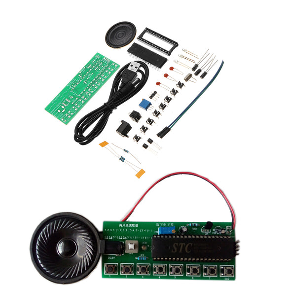 3pcs DIY Electronic Piano Making Kit Single Chip Microcomputer Music Box Module Kit