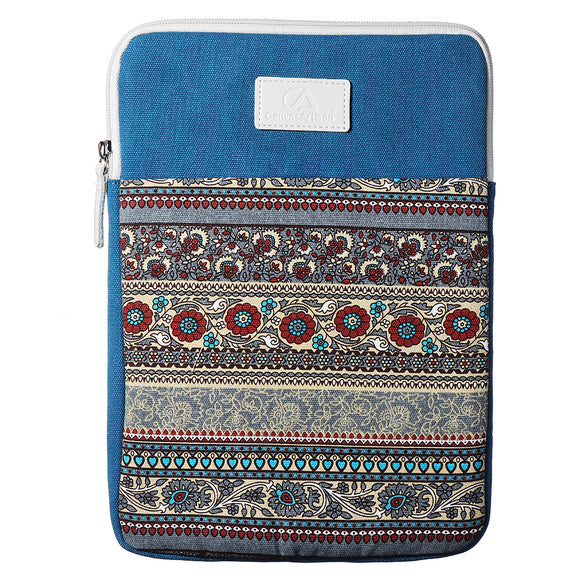 Vertical Tablet Case with Texture Design for 13.3 inch Tablet - Blue