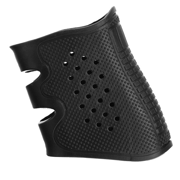 Black Slip on Rubber Tactical Grip Glove Sleeve Grip Cover for S&W M&P Series
