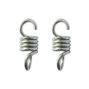 2PCS Heavy Duty Suspension Hook Spring For 2-3 Seat Hanging Chair Garden Swing