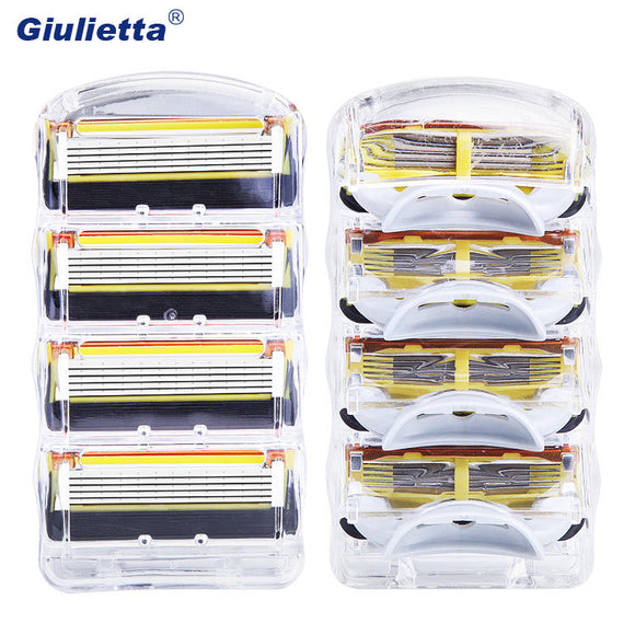 Giulietta 5 Layers Sharp Blades Shaver Replacement Head for Gillette 5 Series