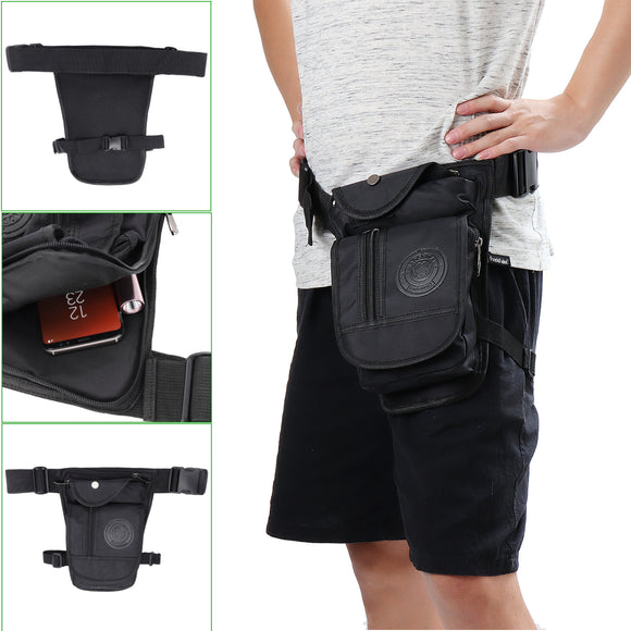 Outdoor Canvas Tactical Men's Leg Bag Waterproof Cycling Climbing Hiking Waist Bag