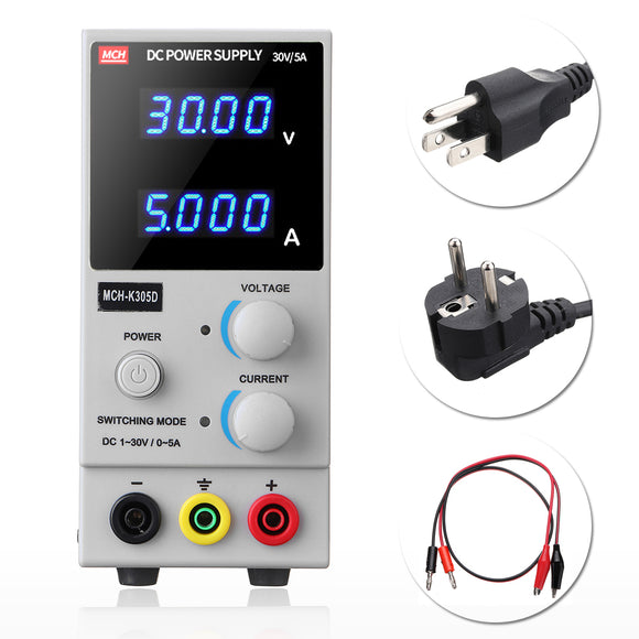 MCH-K305D 30V 5A 4 Digits DC Switching Power Supply Adjustable Regulator EU Plug/US Plug