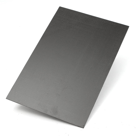 Suleve 2Pcs 3K 2003002mm Plain Weave Carbon Fiber Plate Panel Sheet