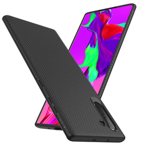 Bakeey Carbon Fiber Protective Case For Samsung Galaxy Note 10/Note 10 5G Shockproof Soft TPU Back Cover