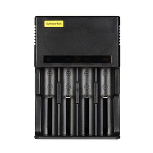 Sunflower Rich 888 LED Indicator Light Rapid Smart Charger For 18650 26650 AA AAA 4Slots US/EU Plug