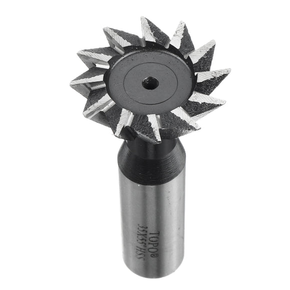 Drillpro 55 Degree 8-35mm Dovetail Groove HSS Straight Shank Slot Milling Cutter End Mill CNC Bit