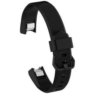 Replacement TPE Multicolor Metal Buckle Watch Band For Fitbit Alta