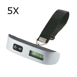 Geekcreit 5Pcs Portable Digital Electronic Travel Luggage Hanging Scale