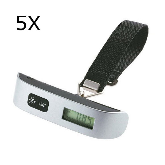 Geekcreit 5Pcs Portable Digital Electronic Travel Luggage Hanging Scale