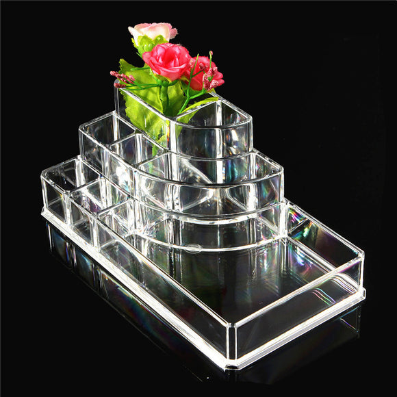 Acrylic Storage Box Case Desk Organizer Pen Holder Home Office Accessories