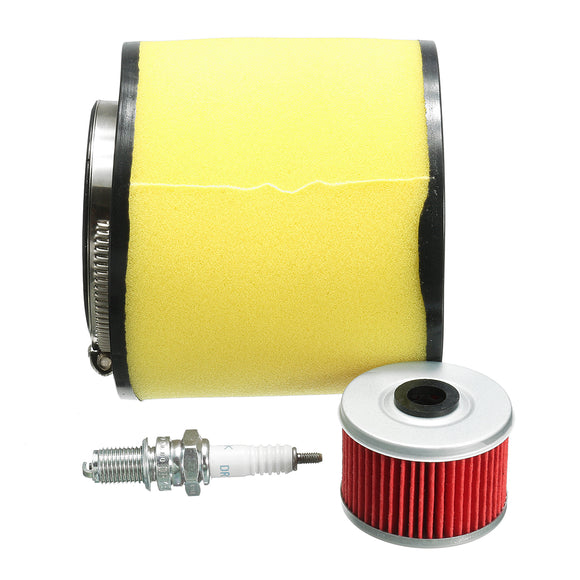 Air Filter Oil Filter Spark Plug Kit For Honda Fourtrax 300 2x4 & 4x4 TRX300/FW