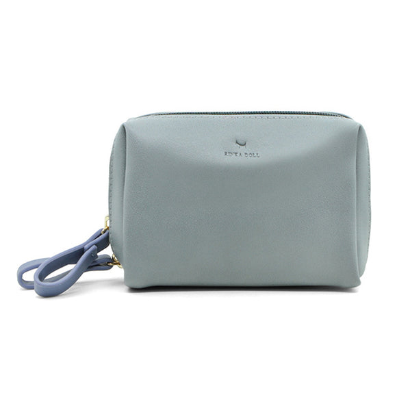 Simple Waterproof Three-dimensional  PU Cosmetic Bags