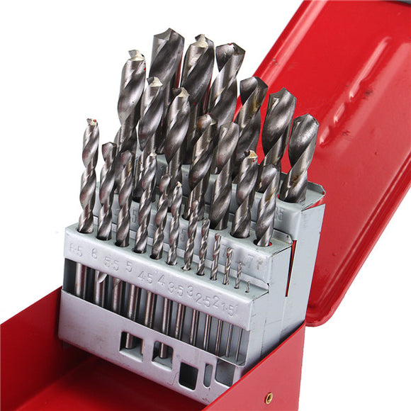 38pcs 1-13mm HSS Twist Drill Bit Set with Case