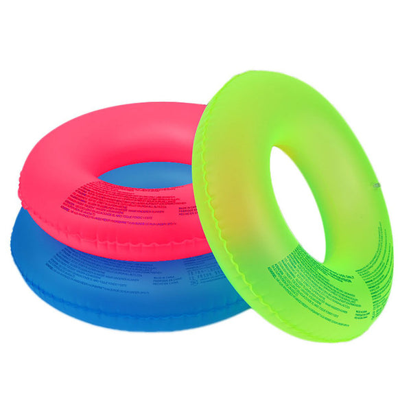PVC  Inflatable Fluorescence Swim Ring Swimming Pool Water Float Party Beach Raft Toy