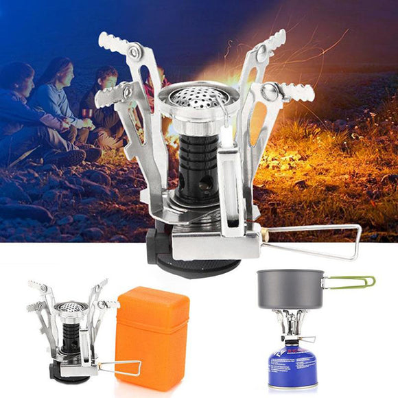 LAOTIE Outdoor Mini Camping Cooking Stove 3000W Portable Ultralight Butane Gas Cooking Furnace