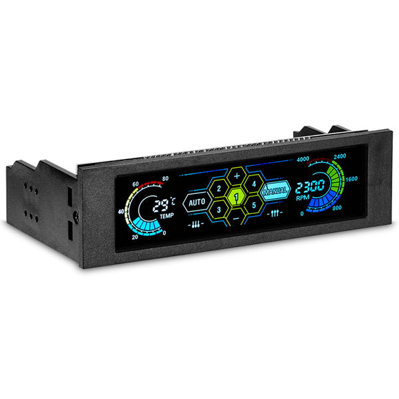 STW 5.25 inch LCD Front Panel CPU Cooling Fan Speed Controller Temperature Monitor PC Drive Bay