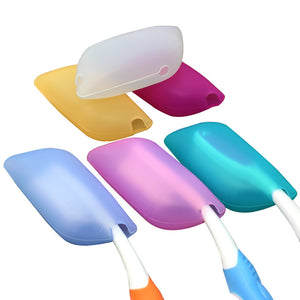 Honana BX-909 Silicone Toothbrush Case Cover Soft Brush Protector Travel Outdoor Portable Cover