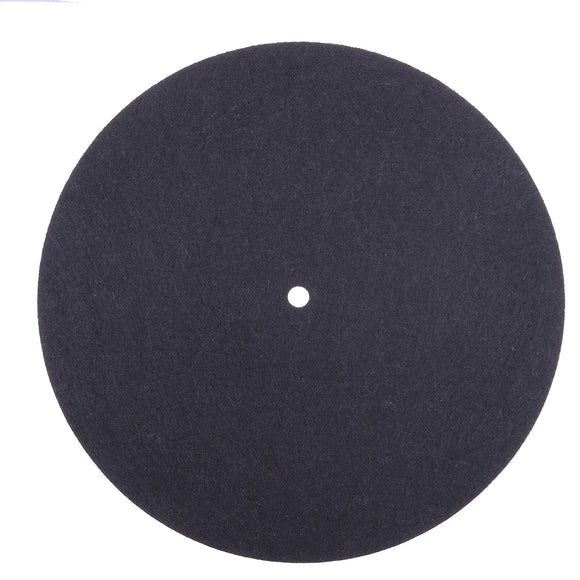 190mm Black Turntable Vinyl Record Player 7 Inch Rotary Table Special Anti-static Wool Pad