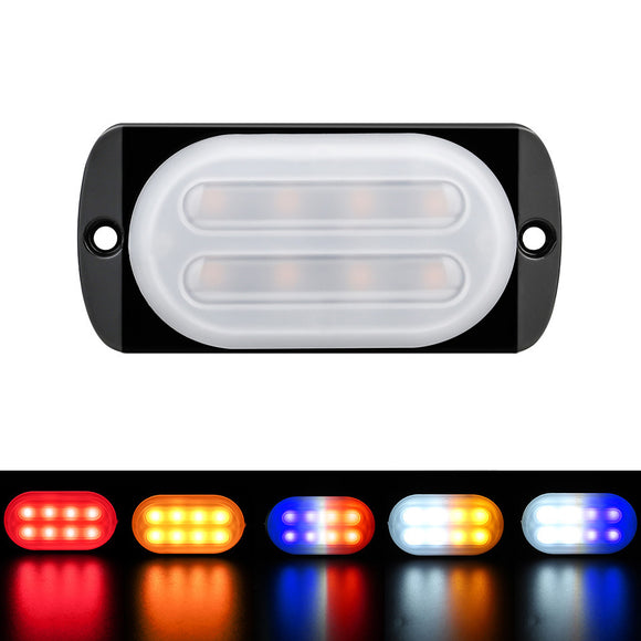 24W 12-24V 8LEDs Strobe Light Lamp Truck Light Guide Car Side Light RV