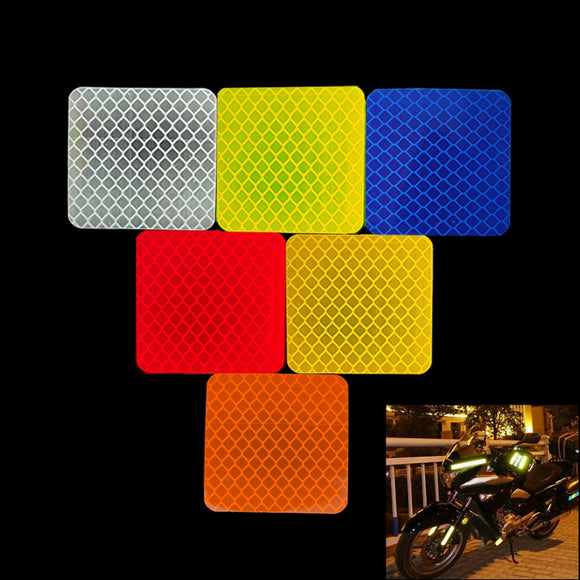 5cm x 5cm Diamond Grade Reflective Stickers Decals Warning Labels Stripe Multifunction