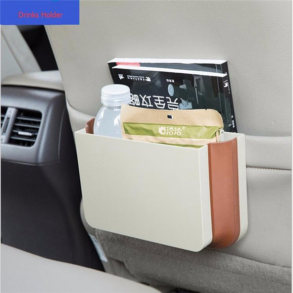 Car Folding Storage Box Hanging Style Rubbish Bin Car Interior Accessories Stowing Box